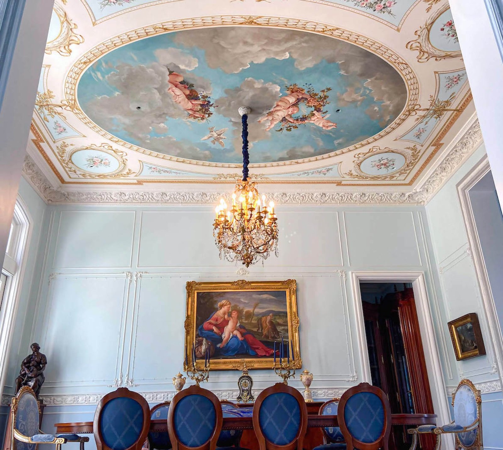 Charlotte Residence — mural & fresco by Kim Delaney, Delaney Fine Finishes