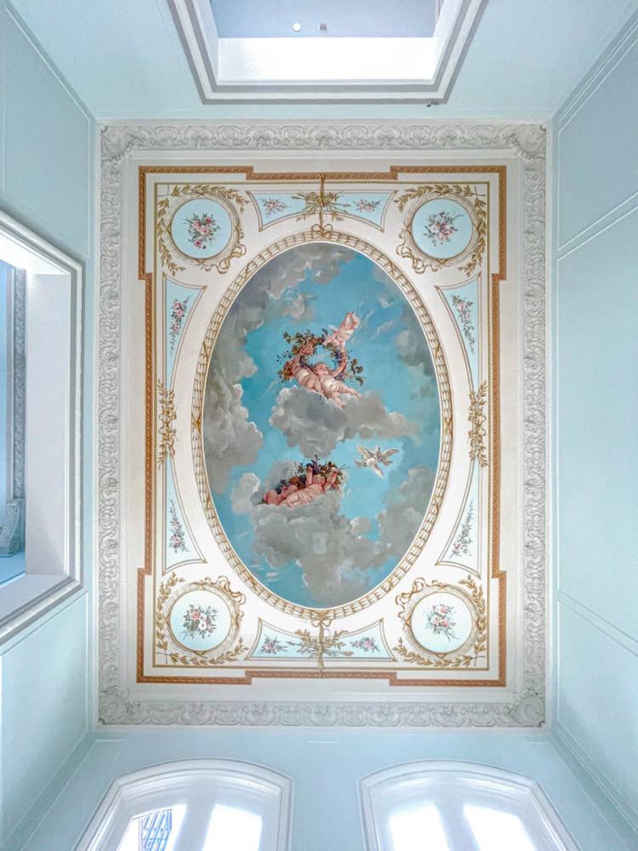 Charlotte Residence — mural & fresco by Kim Delaney, Delaney Fine Finishes