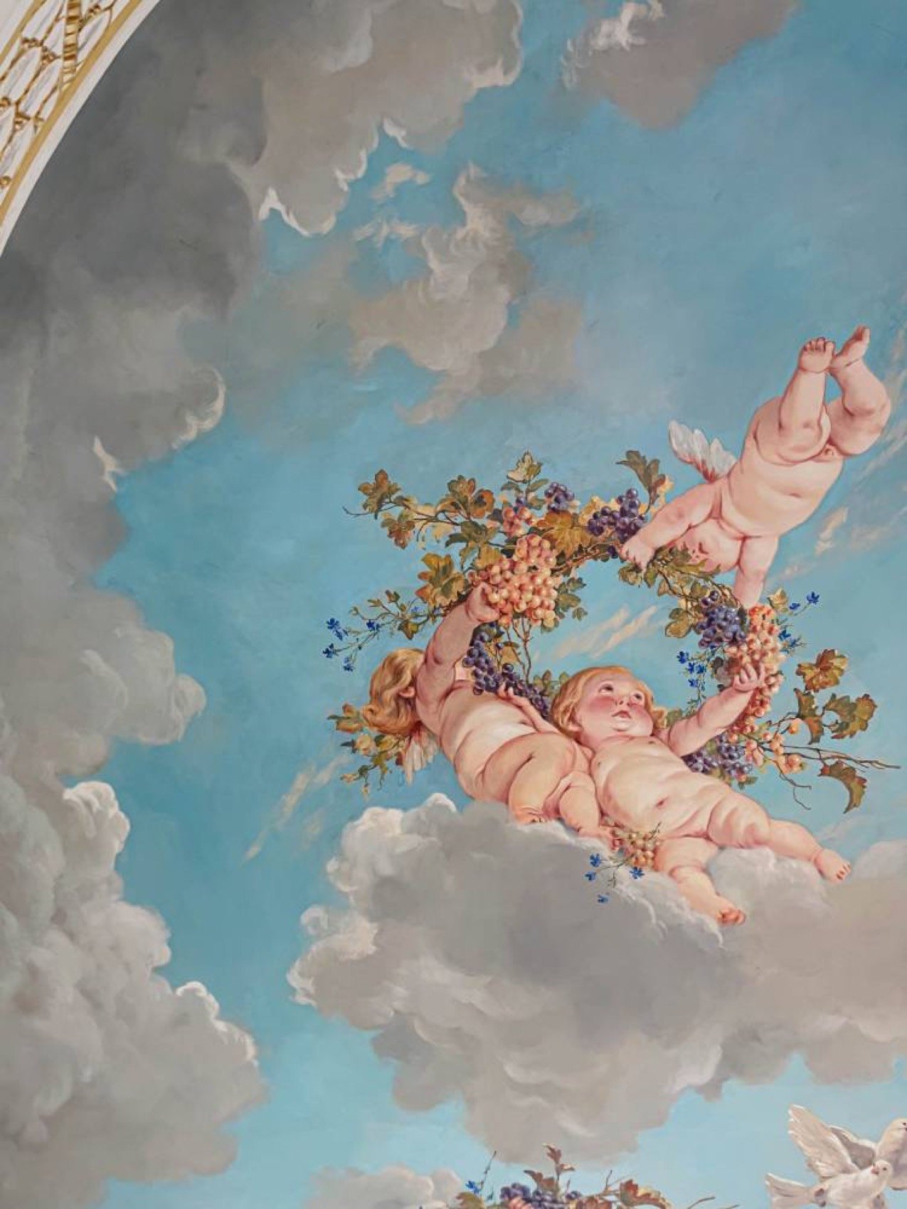 Charlotte Residence — mural & fresco by Kim Delaney, Delaney Fine Finishes