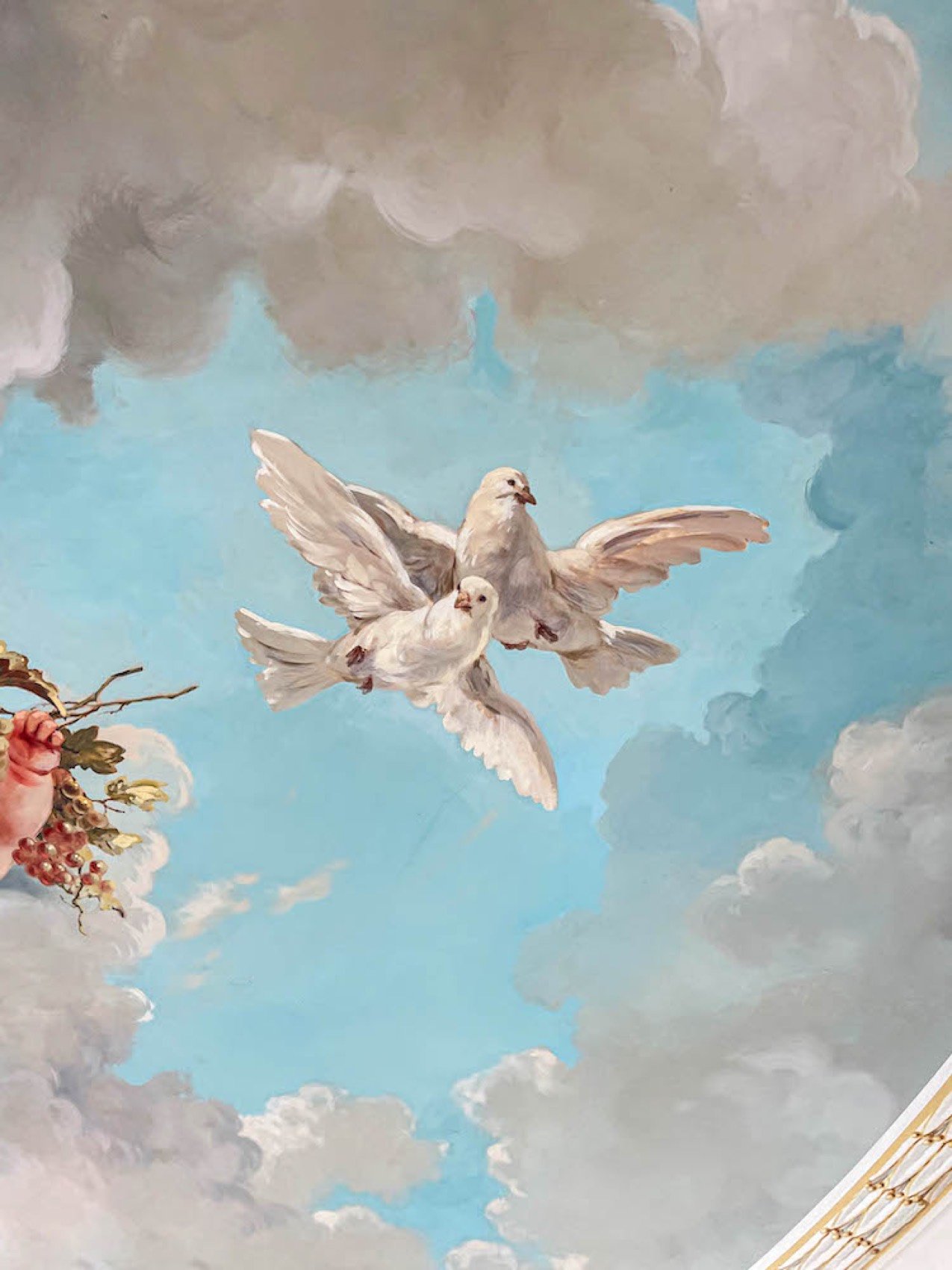 Charlotte Residence — mural & fresco by Kim Delaney, Delaney Fine Finishes