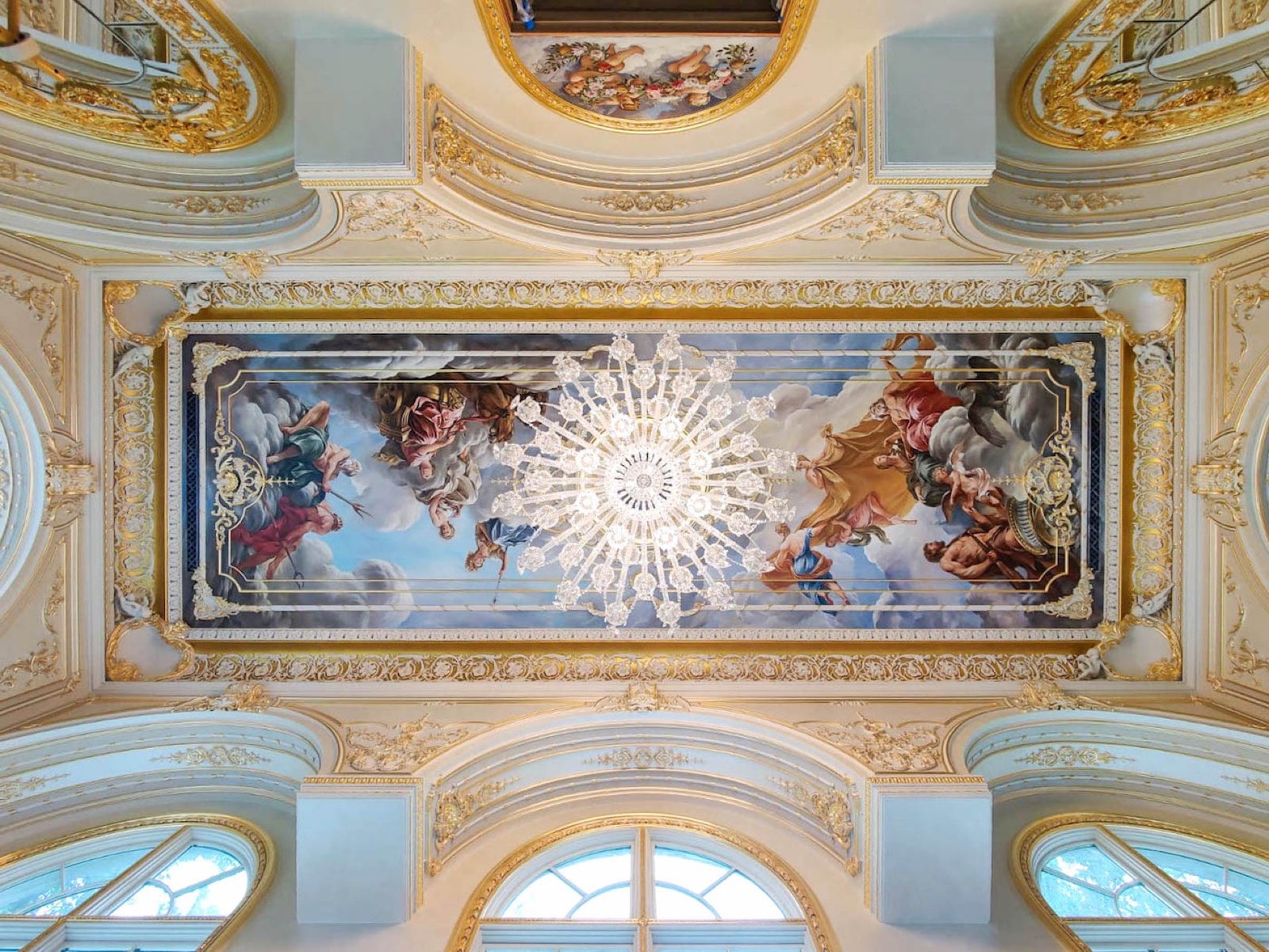 Gilded ceiling detail by Kim Delaney, Delaney Fine Finishes