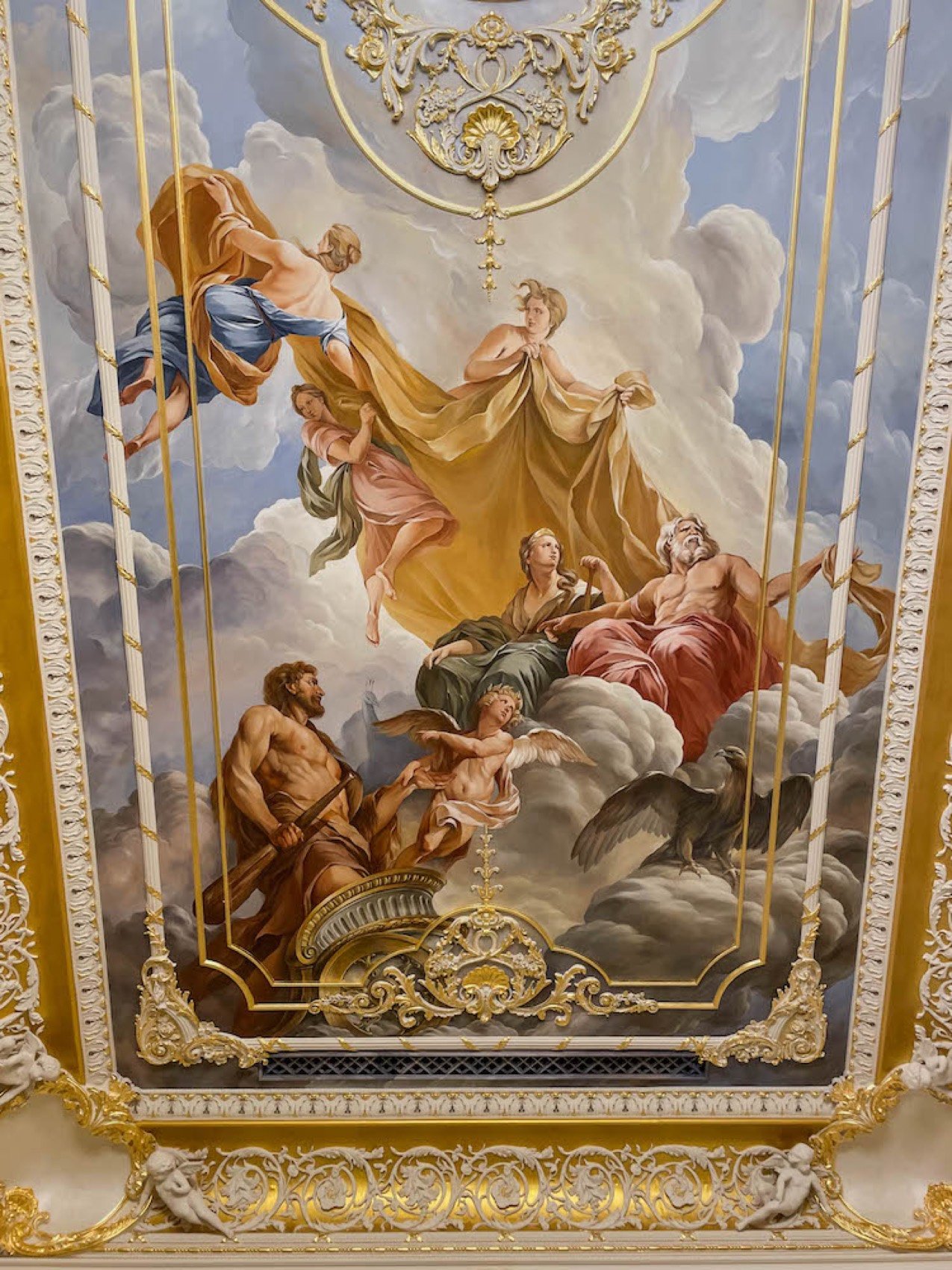 Gallery of Hercules — gilded mural by Kim Delaney, Delaney Fine Finishes